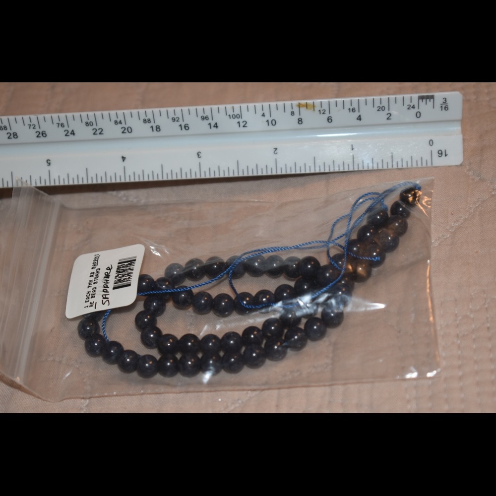 Sapphire beads for jewelry making